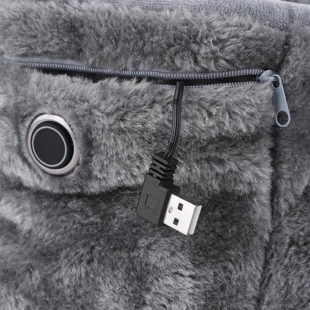 Elektrické USB pantofle s fleecovou podšívkou – WarmFeet