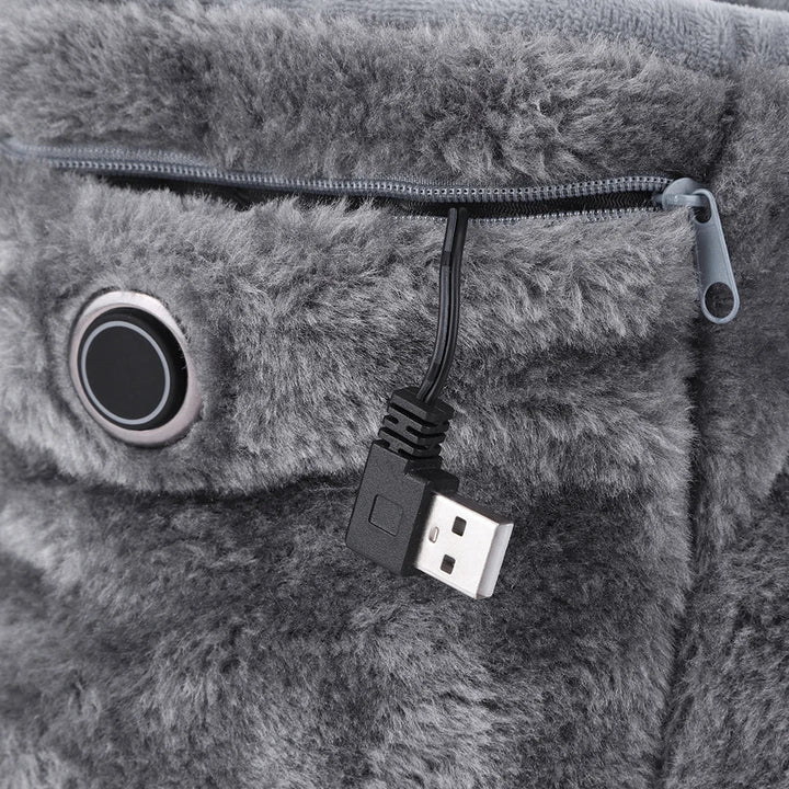 Elektrické USB pantofle s fleecovou podšívkou – WarmFeet