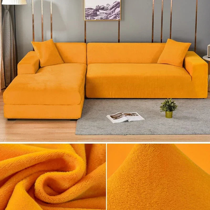 Stretch Velours potah na pohovku s luxusním zpracováním – Sofina