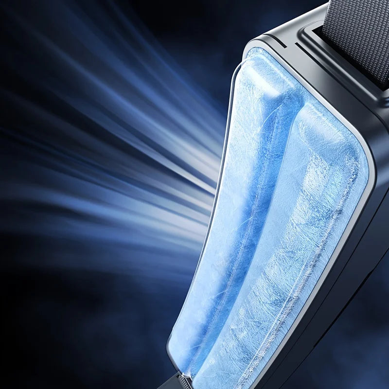 Přenosný břišní a krční ventilátor – Veyra – (dobíjecí přes USB)