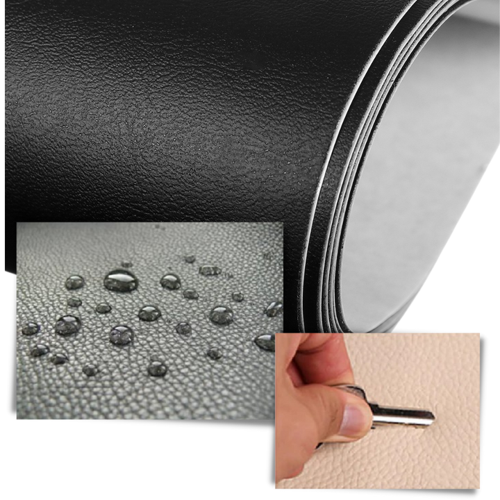 Selbstklebendes Lederreparatur-Patch, schwarz, strapazierfähig, wasserfest, vielseitig.