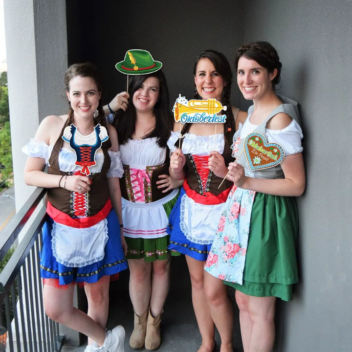 Sada fotorekvizit ve stylu Oktoberfestu (30 kusů) - 1+1 zdarma - GaudiSpaß Oktoberfest 2026