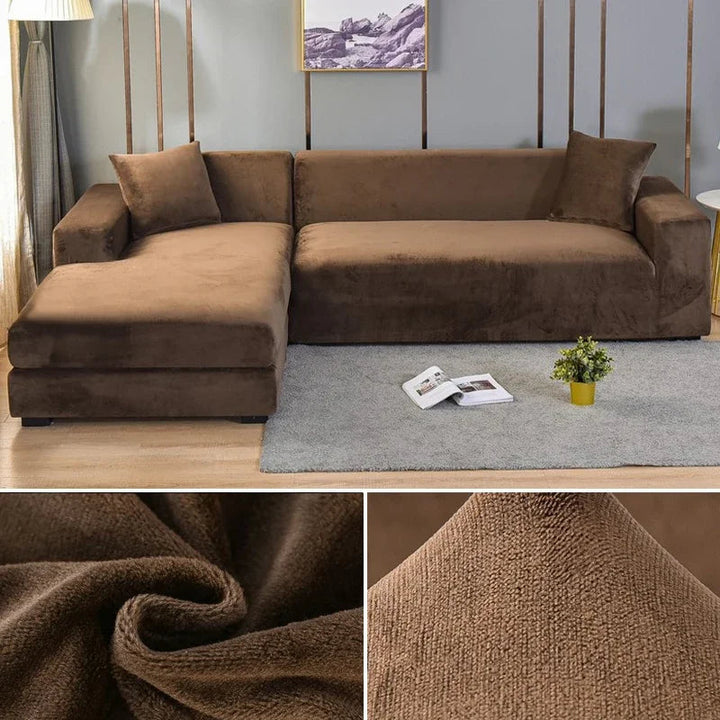 Stretch Velours potah na pohovku s luxusním zpracováním – Sofina