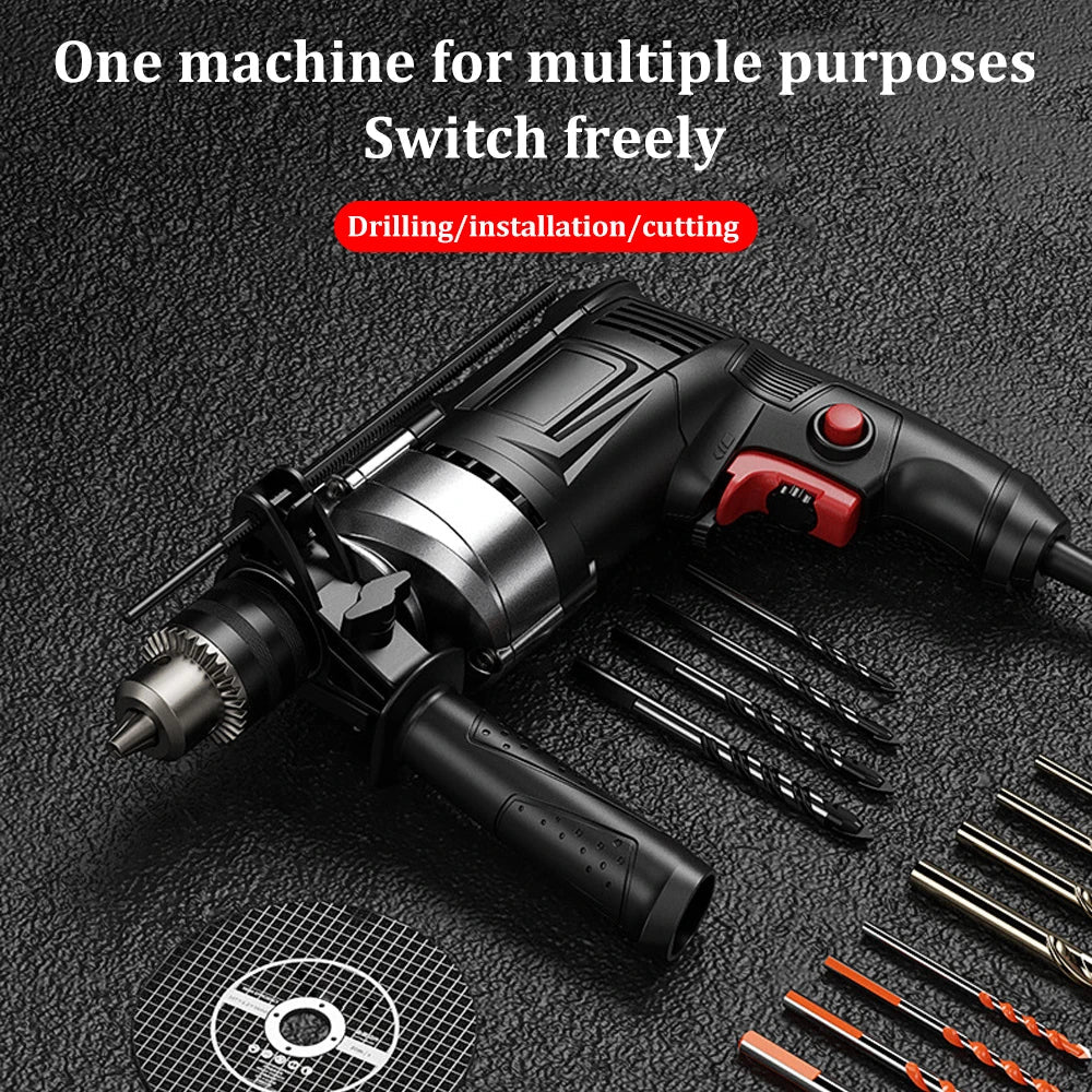 780W elektrický sekáč a vrták s plynule nastavitelnou rychlostí – DrillForce