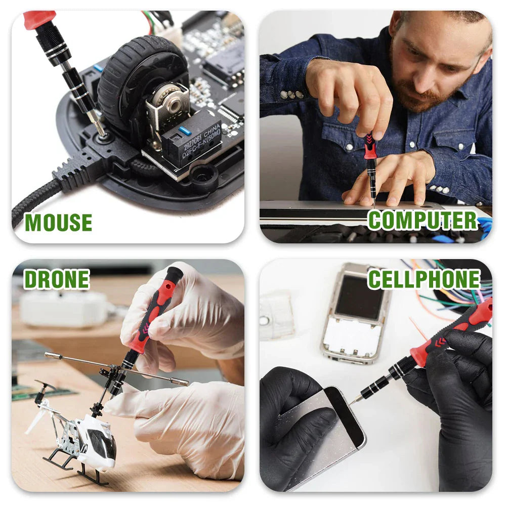 Sada 115 v 1 precizních šroubováků s magnetickými nástroji pro opravy – ProFix