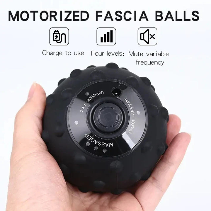 4stupňový vibrační masážní míček s funkcí vyhřívání a strukturovaným povrchem – FlexiRoll