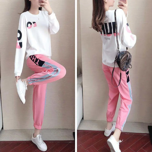 Dámský sportovní set dvoudílný s mikinou a kalhotami – Leona