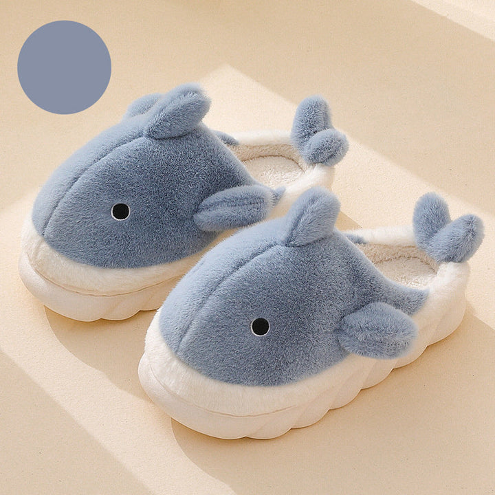 Měkké plyšové žraločí pantofle - SnugShark