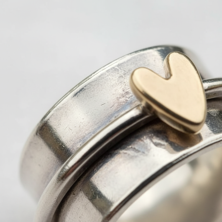 Silberner Ring - VintageHeart 