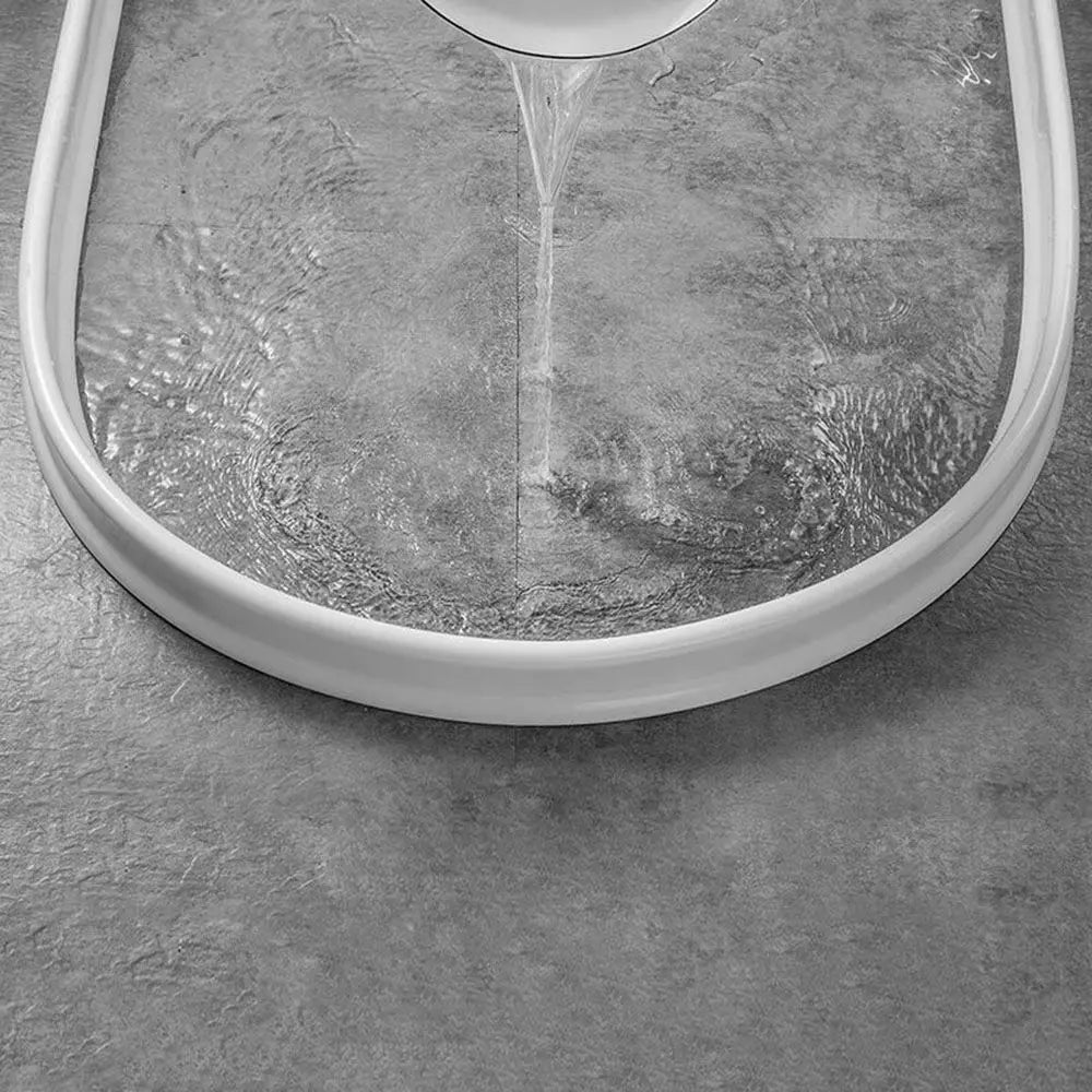 Selbstklebender flexibler Silikon-Wasserstopper, weiß, für Badezimmer, Dusche, Wasserabweisend.