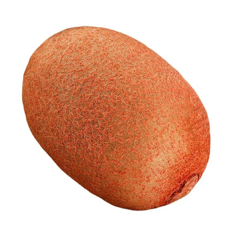 Kiwifrucht Kissen, realistische Simulation, braun, weiches Plüschmaterial, Dekoration.