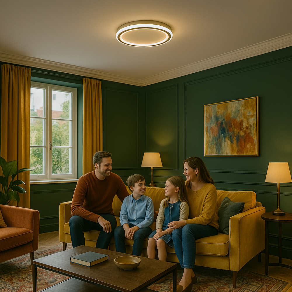 Skandinávské LED stropní osvětlení – Moderní, stmívatelné a stylové pro obývací pokoj, jídelnu a chodbu