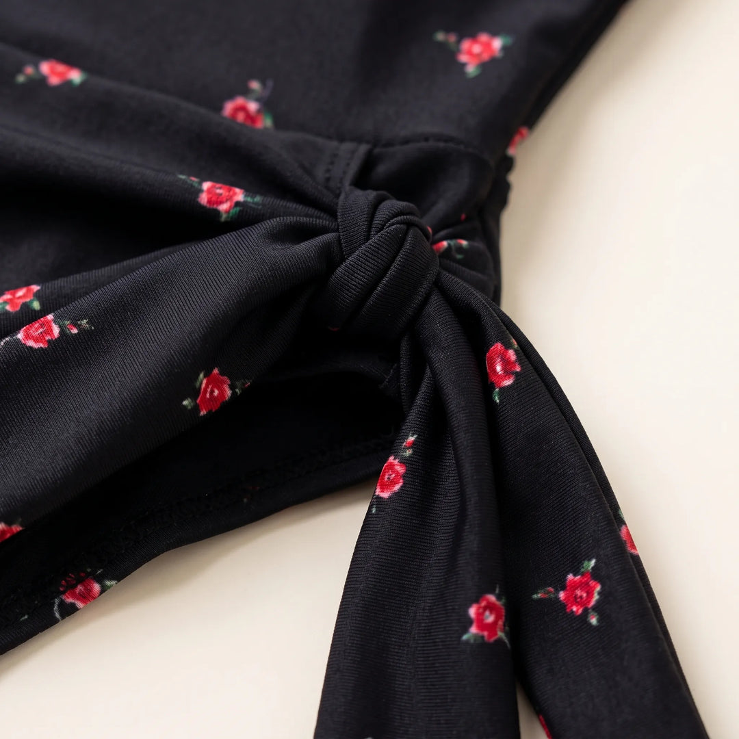Skirted Floral One-Piece Swimsuit - Covelis