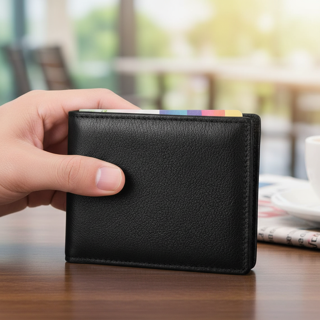 Skórzany Portfel Męski - LuxeWallet 