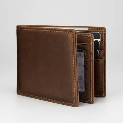 Skórzany Portfel Męski - LuxeWallet 