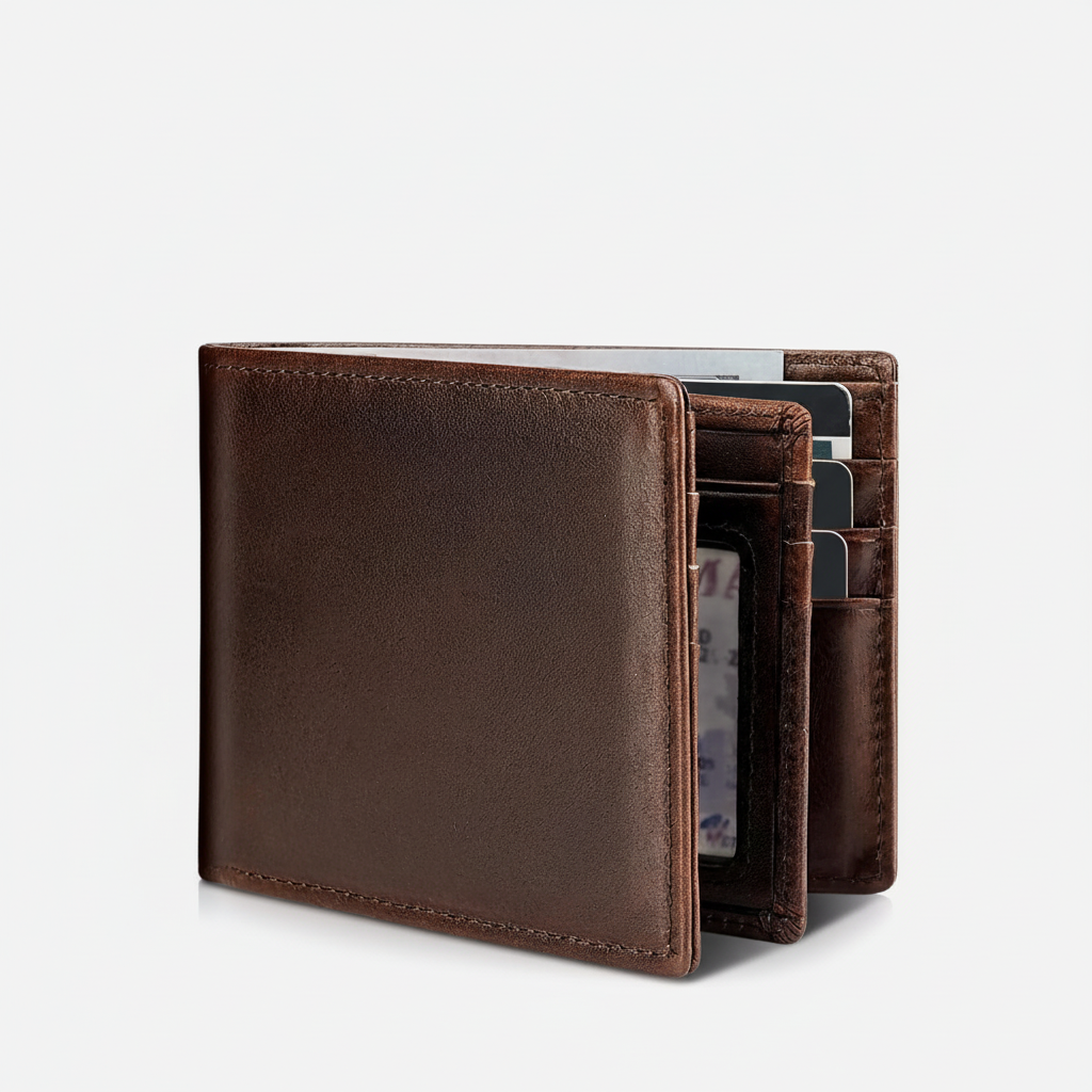 Skórzany Portfel Męski - LuxeWallet 