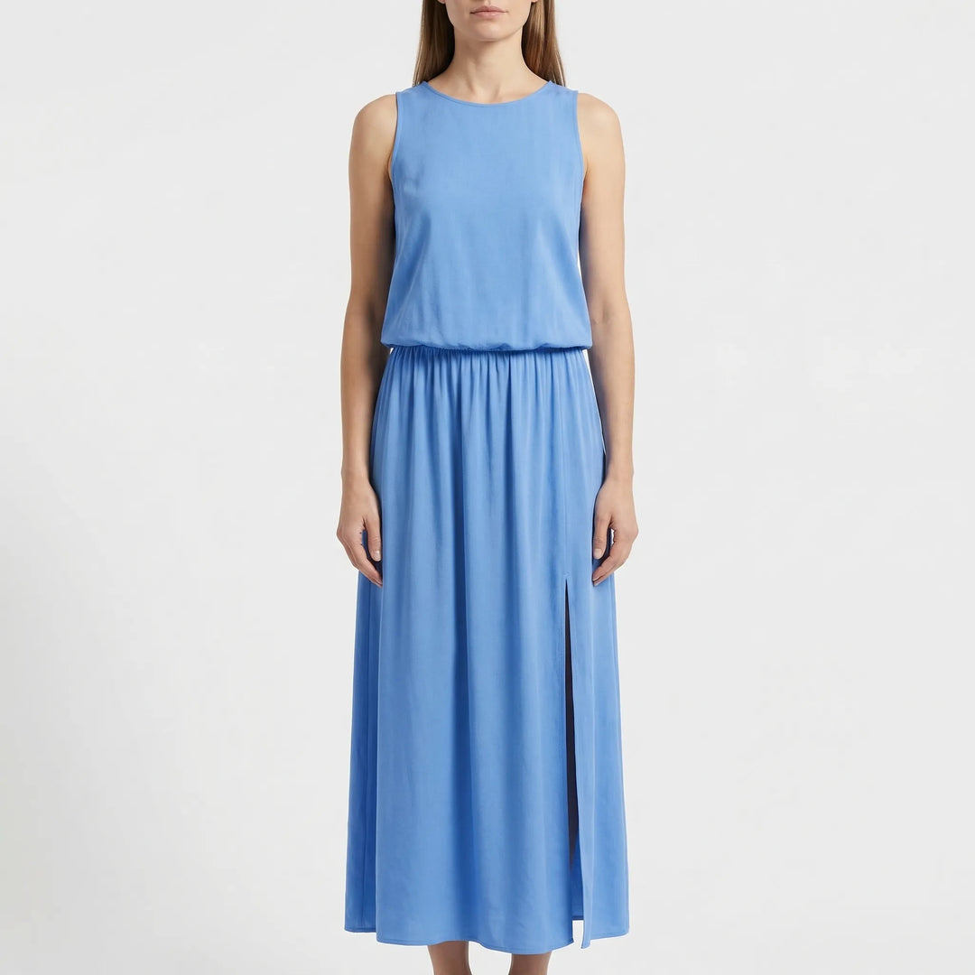Sleeveless Maxi Dress With Side Split - Vickie