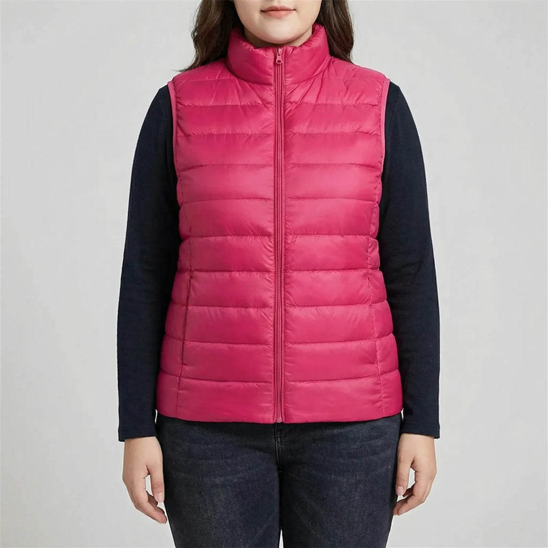 Sleeveless Slim Fit Puffer Vest - Brooke