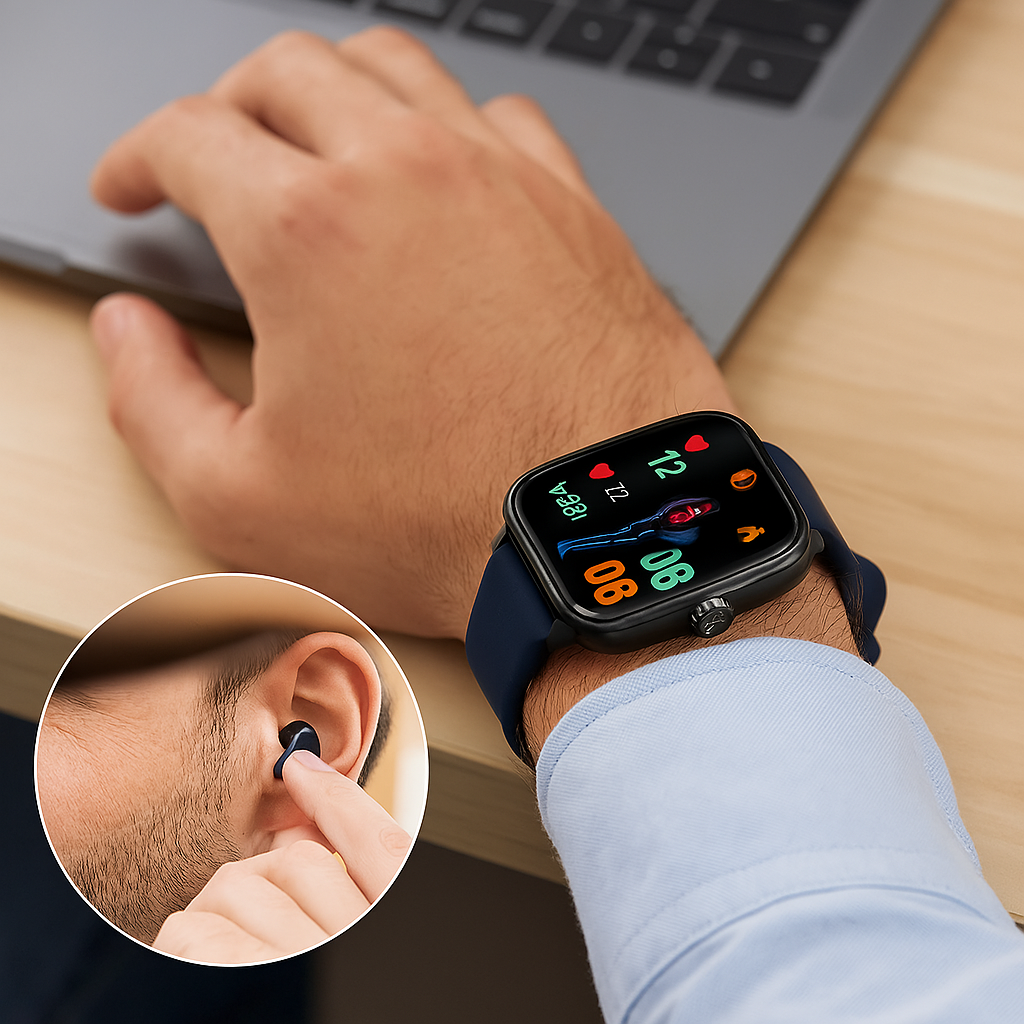 Chytré hodinky pro zdraví a kondici – EKG, měření krevního tlaku, monitorování srdečního tepu – kompatibilní s iOS a Androidem