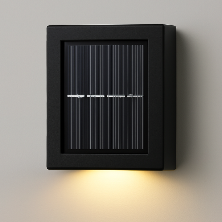 SolarGlow™ LED solární nástěnné lampy – bezdrátové, odolné proti povětrnostním vlivům a s náladovým osvětlením pro venkovní prostory