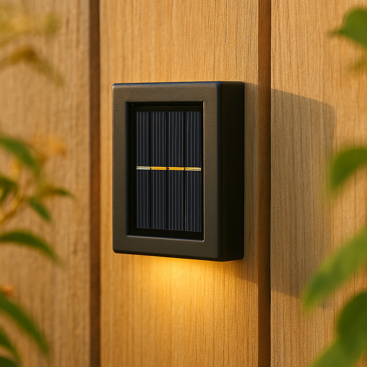 SolarGlow™ LED solární nástěnné lampy – bezdrátové, odolné proti povětrnostním vlivům a s náladovým osvětlením pro venkovní prostory