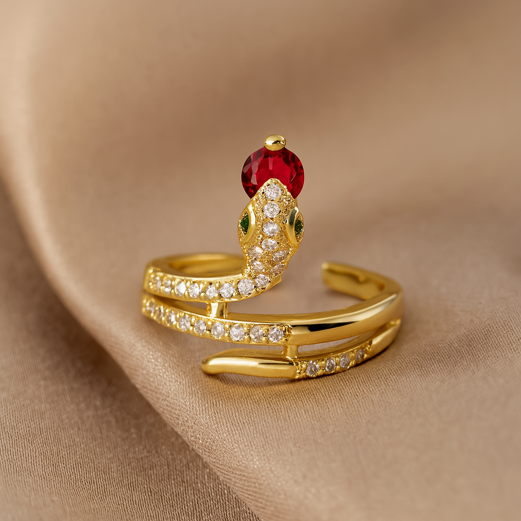 Šťastné | Lucky zirkonové hadí prsteny pro ženy