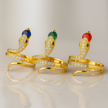 Šťastné | Lucky zirkonové hadí prsteny pro ženy