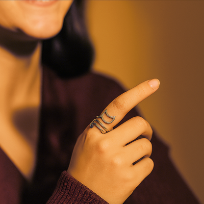 Stříbrný kočičí prsten | Stylový a okouzlující prsten