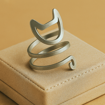Stříbrný kočičí prsten | Stylový a okouzlující prsten