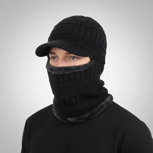 Strickbalaclava Mit Eingearbeitetem Schirm - WarmVisor