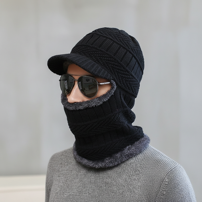 Strickbalaclava Mit Eingearbeitetem Schirm - WarmVisor