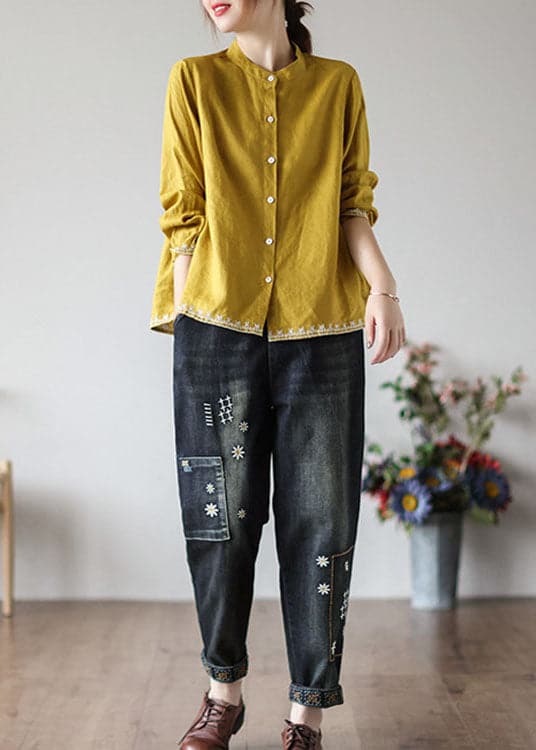 Dámské vyšívané podzimní top – Yara