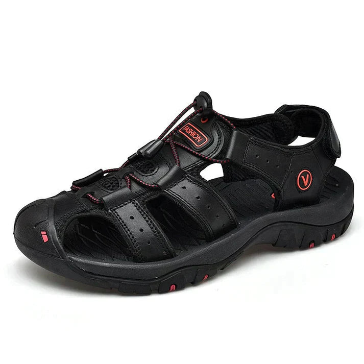 Supportive Men's Sandal With Open Toe Design - Shaun