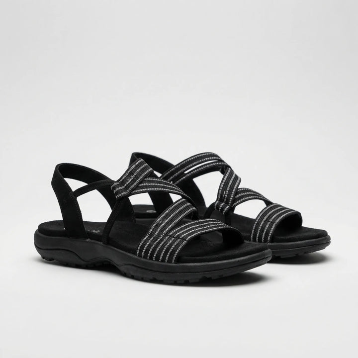 Supportive Strappy Flat Sandal - Elizabeth