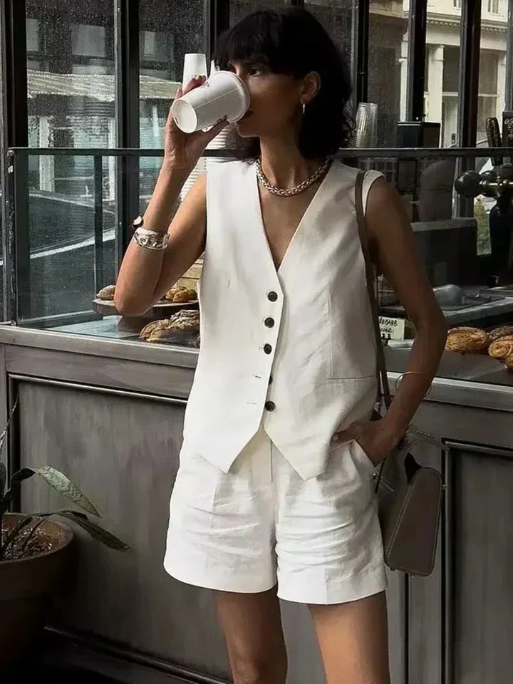 Dvoudílný letní outfit s vintageovým topem – Amaya