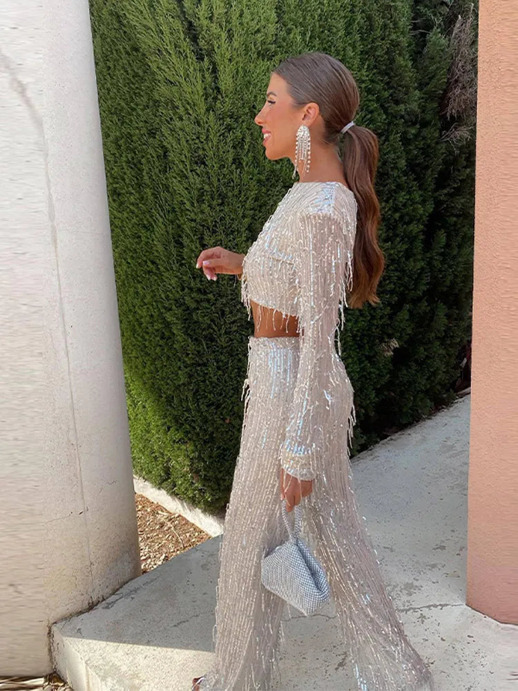 Glamourózní flitrové soupravy pro ženy – Celina