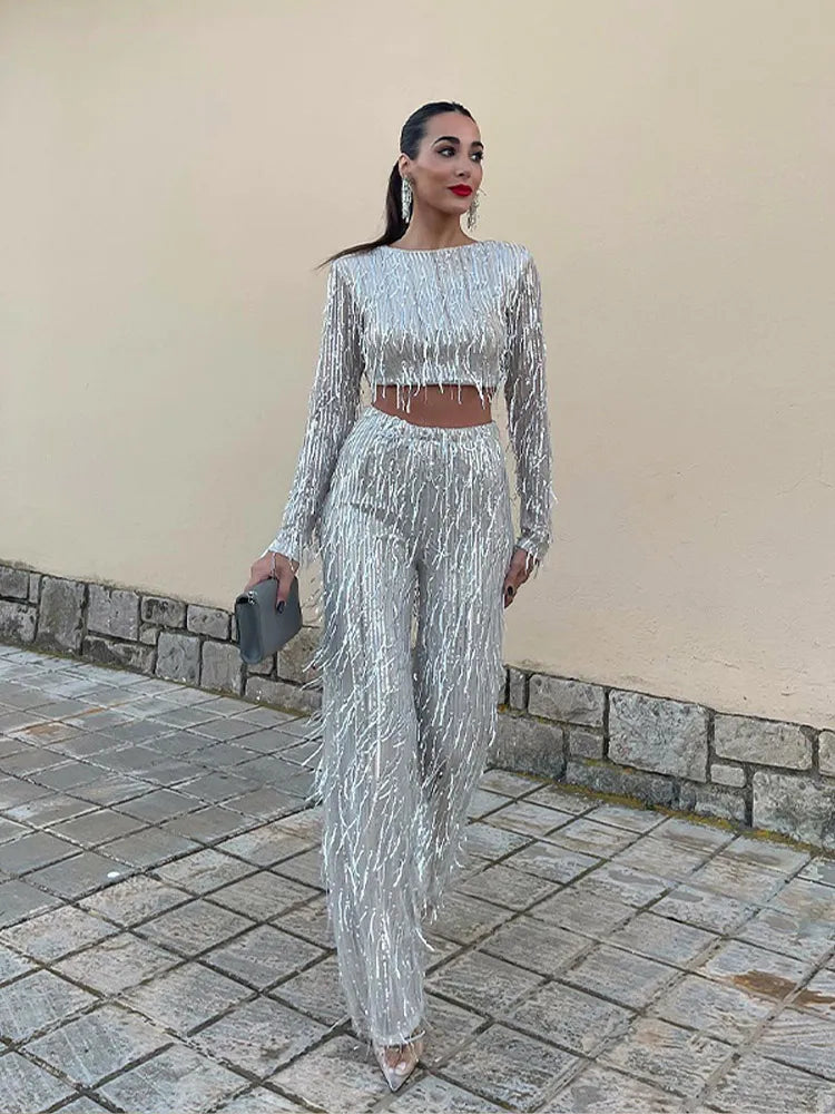 Glamourózní flitrové soupravy pro ženy – Celina