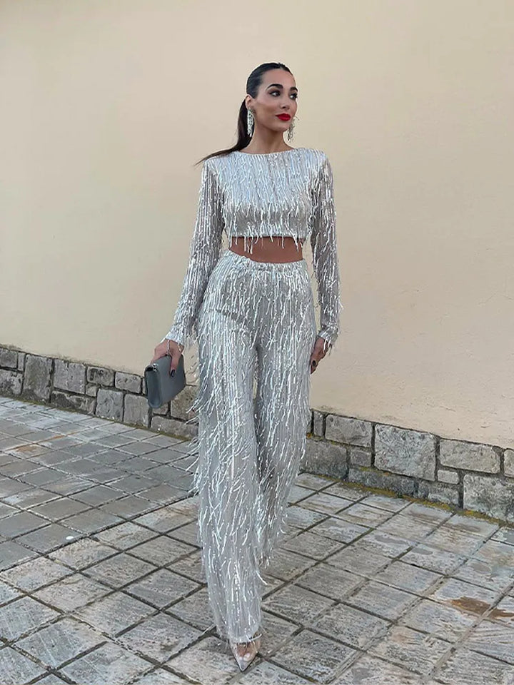 Glamourózní flitrové soupravy pro ženy – Celina