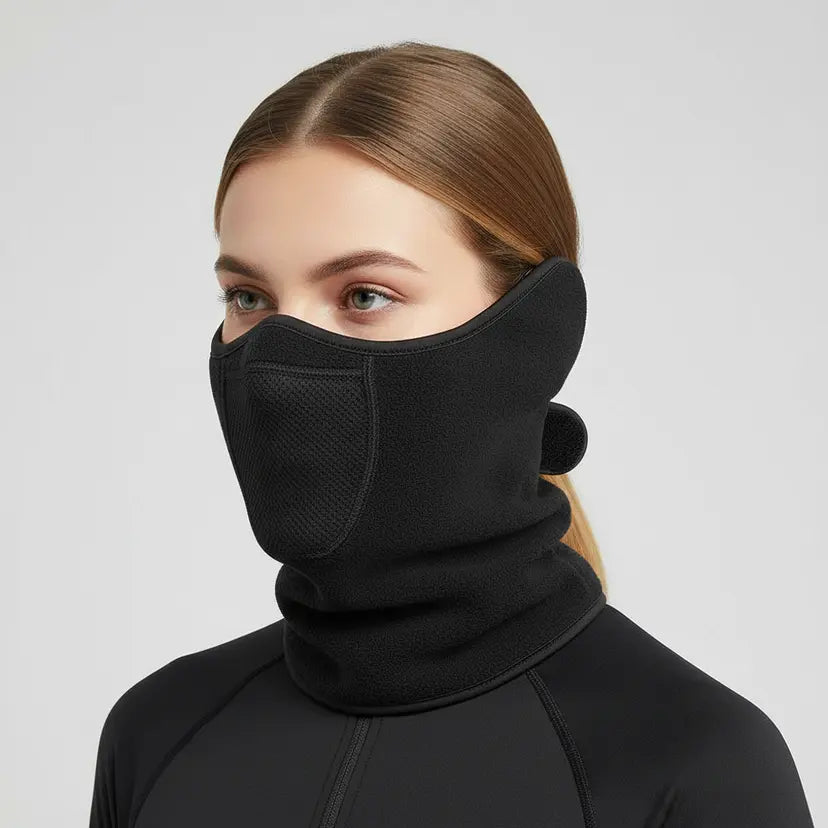 Termální krční maska, tvářová maska z fleecu - ThermaShield
