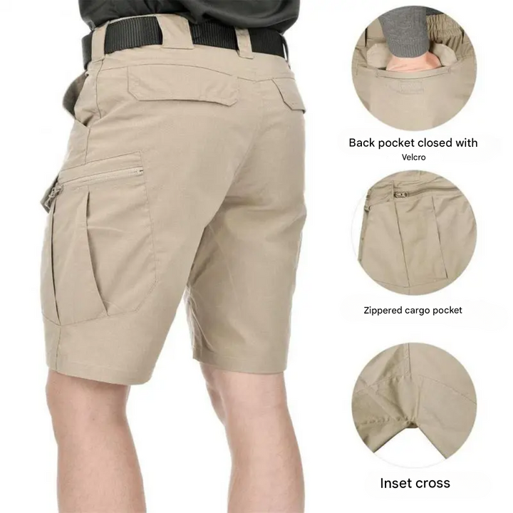 Pánské outdoorové šortky s 6 zipovými kapsami - FlexTrek Cargo Shorts