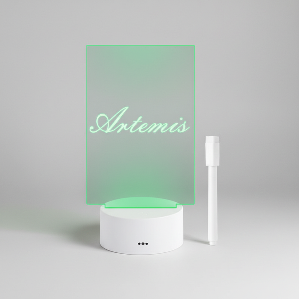 Transparentes Acryl Notizbrett - GlowMemo