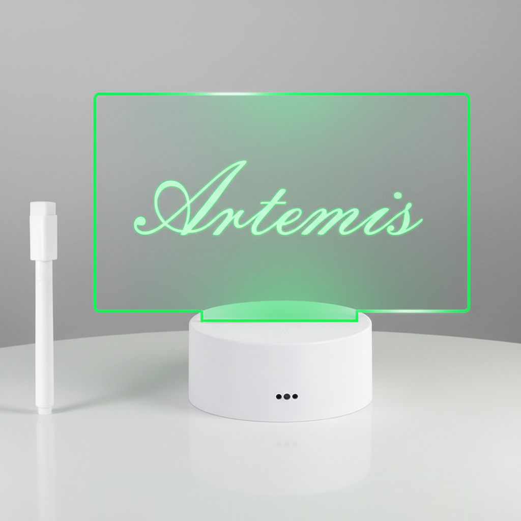 Transparentes Acryl Notizbrett - GlowMemo