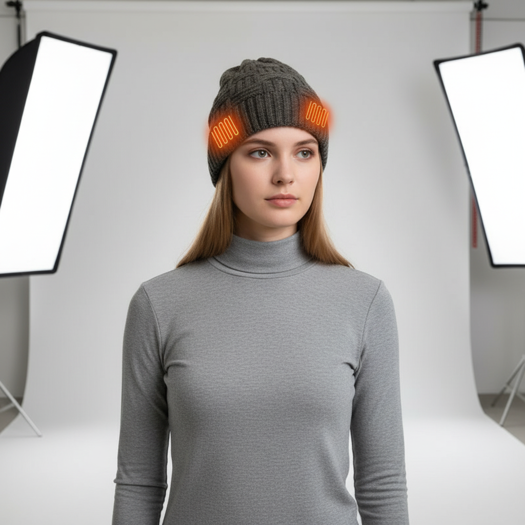 USB Beheizte Beanie - HeatCap