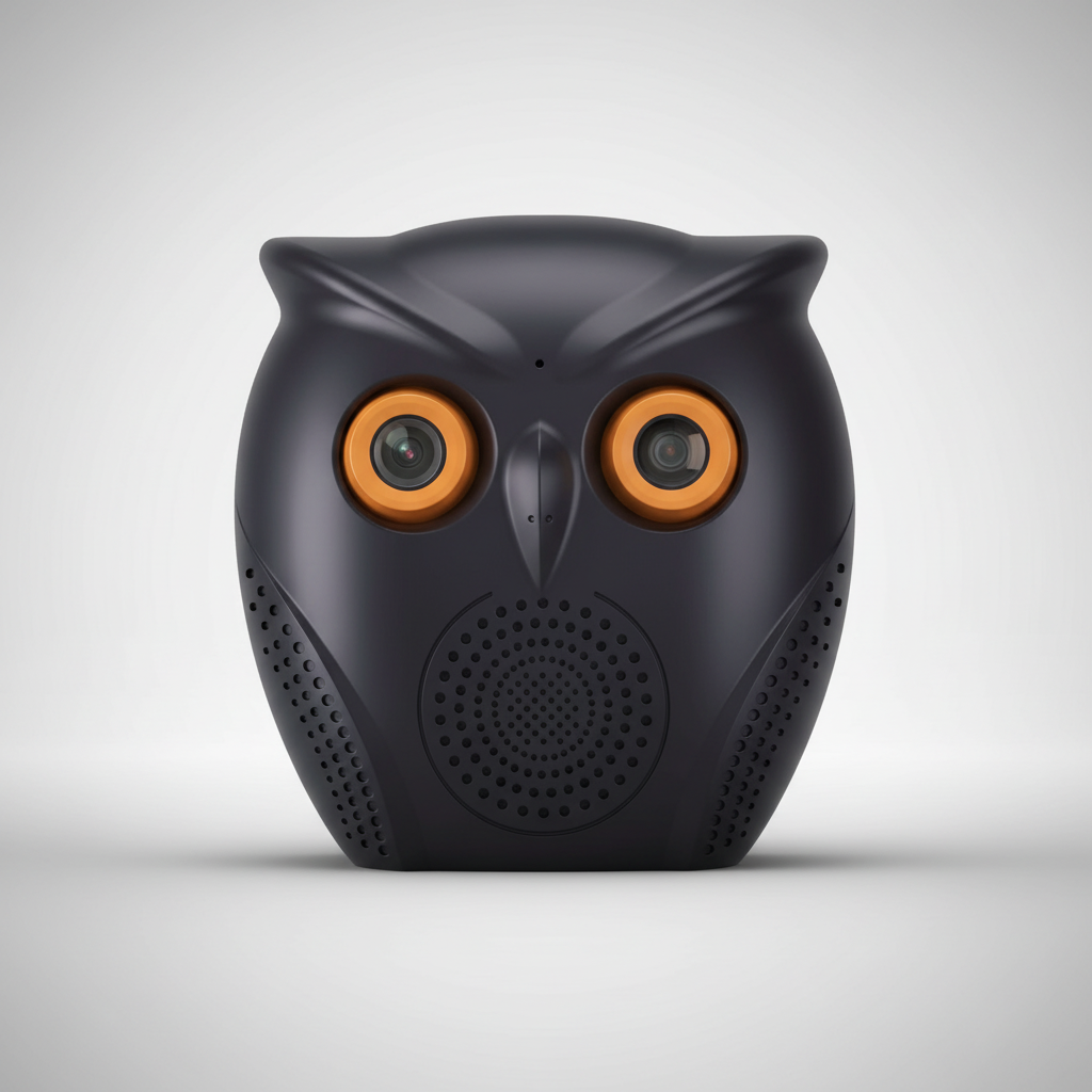 Uhrenförmige Überwachungskamera Aus ABS - OwlSight