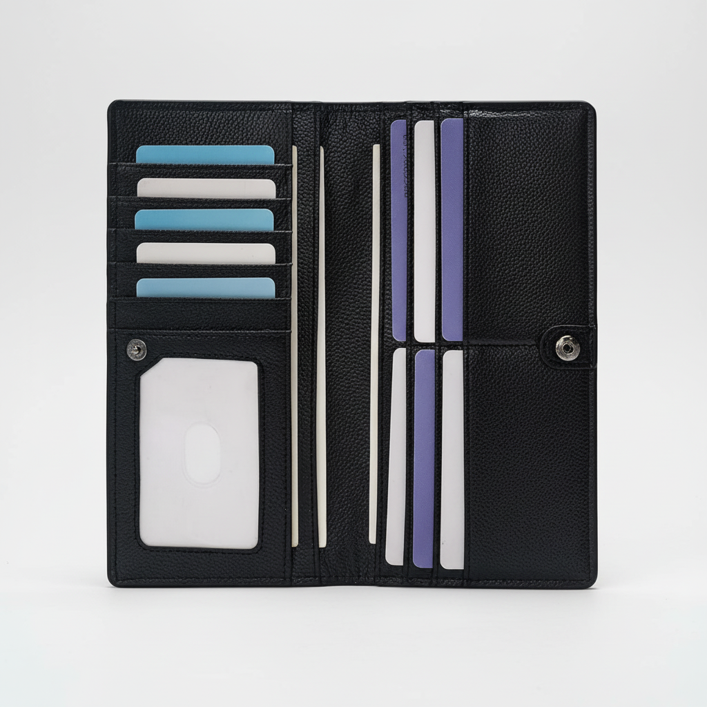 Ultra-Cienki Portfel Skórzany - CardGuard 