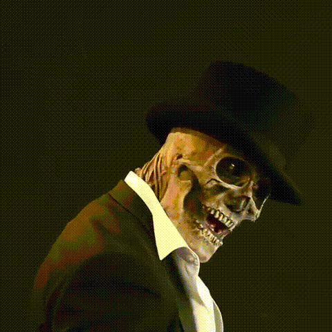 Unisex Skeleton Mask with Hat for Halloween 5