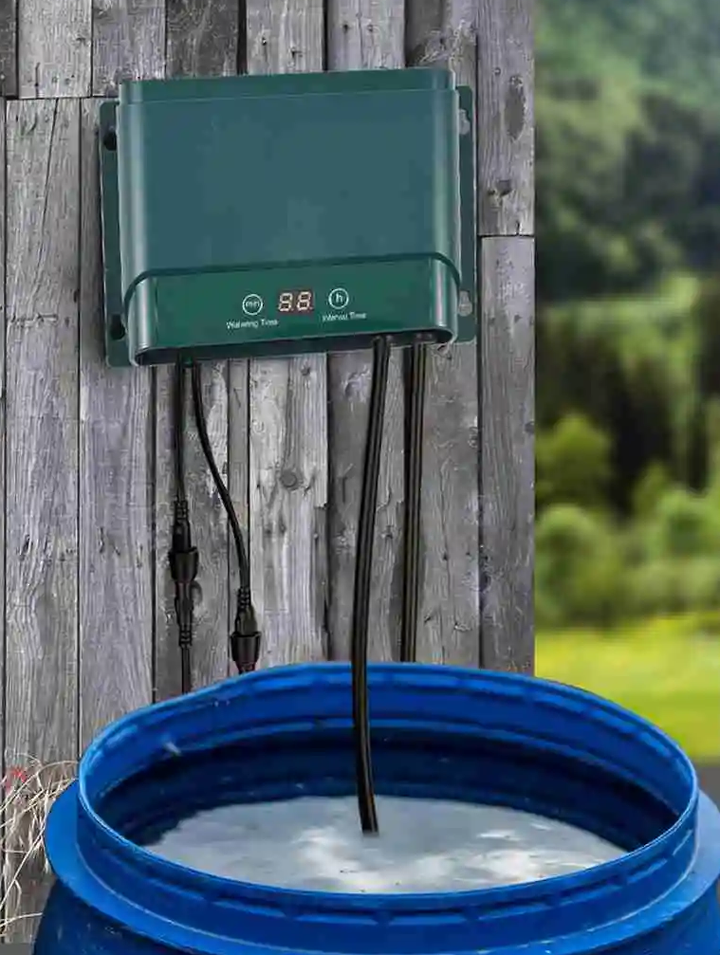 Sada solárního kapkového zavlažovacího systému – automatické zavlažování s 30 režimy a 7 časovači – AquaFlow