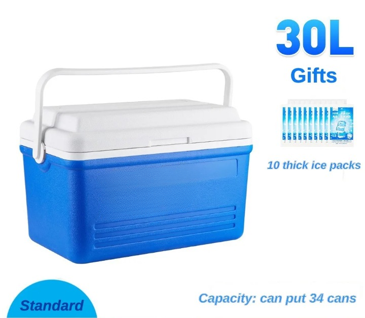 30 l přenosný izolovaný kempingový chladicí box s madlem – Elric