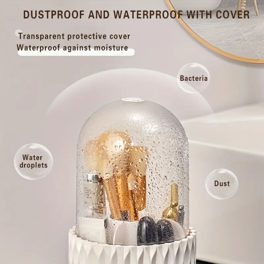 Transparente Abdeckung für Kosmetik, staub- und wasserdicht, schützt vor Feuchtigkeit.