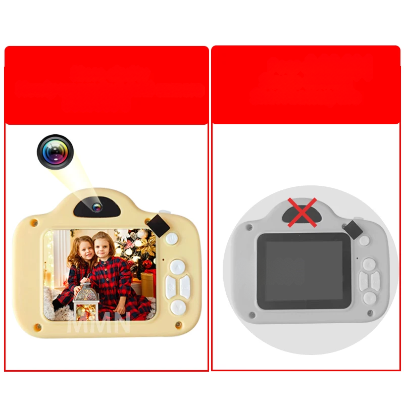 Dětský digitální fotoaparát s videem 1080p, barevným displejem a baterií